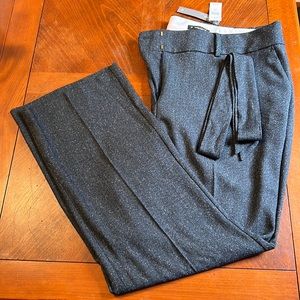 Classic navy merle pants with optional tie belt. Loft size 22